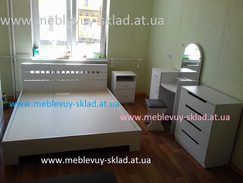 Кровать Стиль-160 нимфея альба, белая кровать купить в Киеве,
